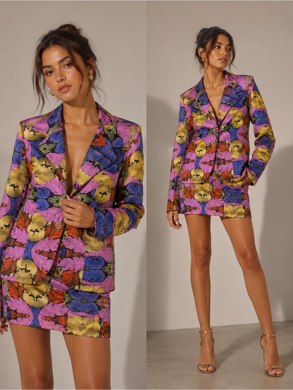 Kristina Mak blazer and skirt set XS